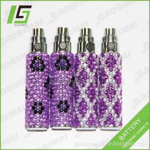 2013 stylish diamond ego battery/crystal ego battery HOT SELLING
